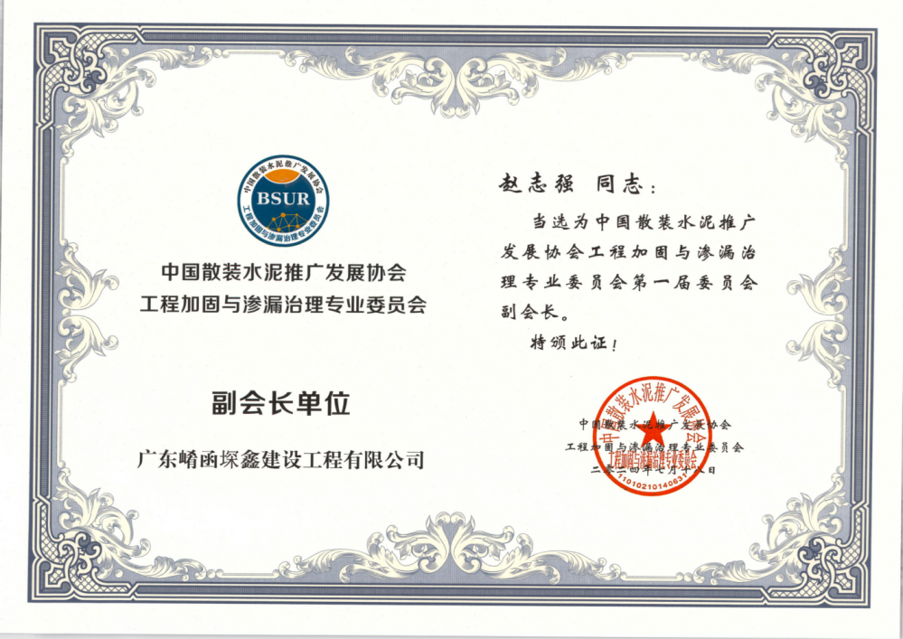 中国散装水泥推广发展协会-副会长单位